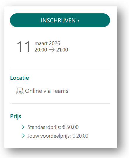 Inschrijven