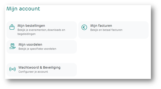 Mijn account