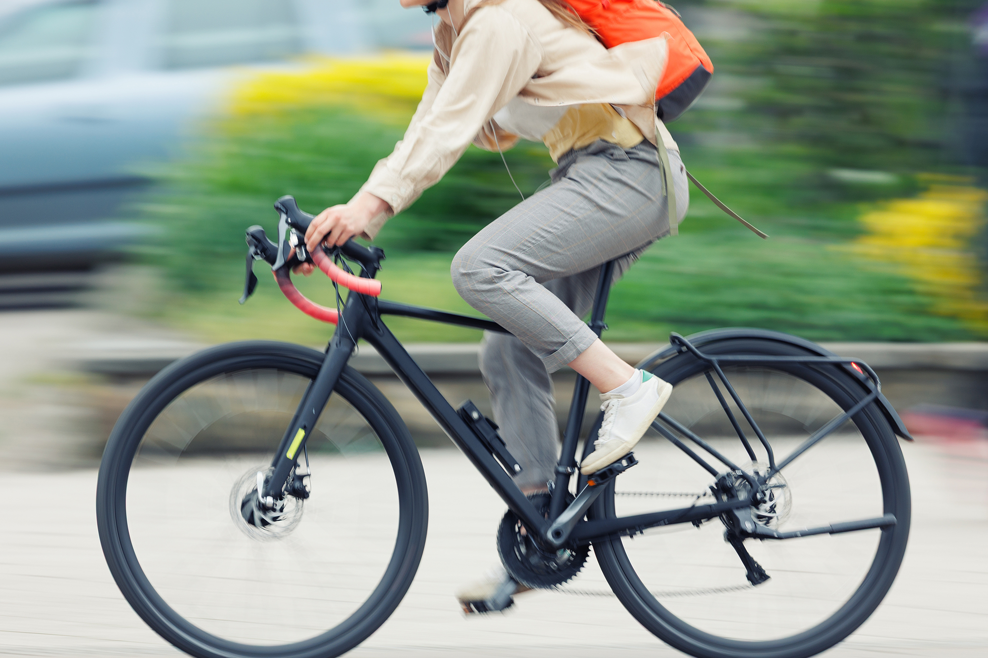 fietser op de openbare weg