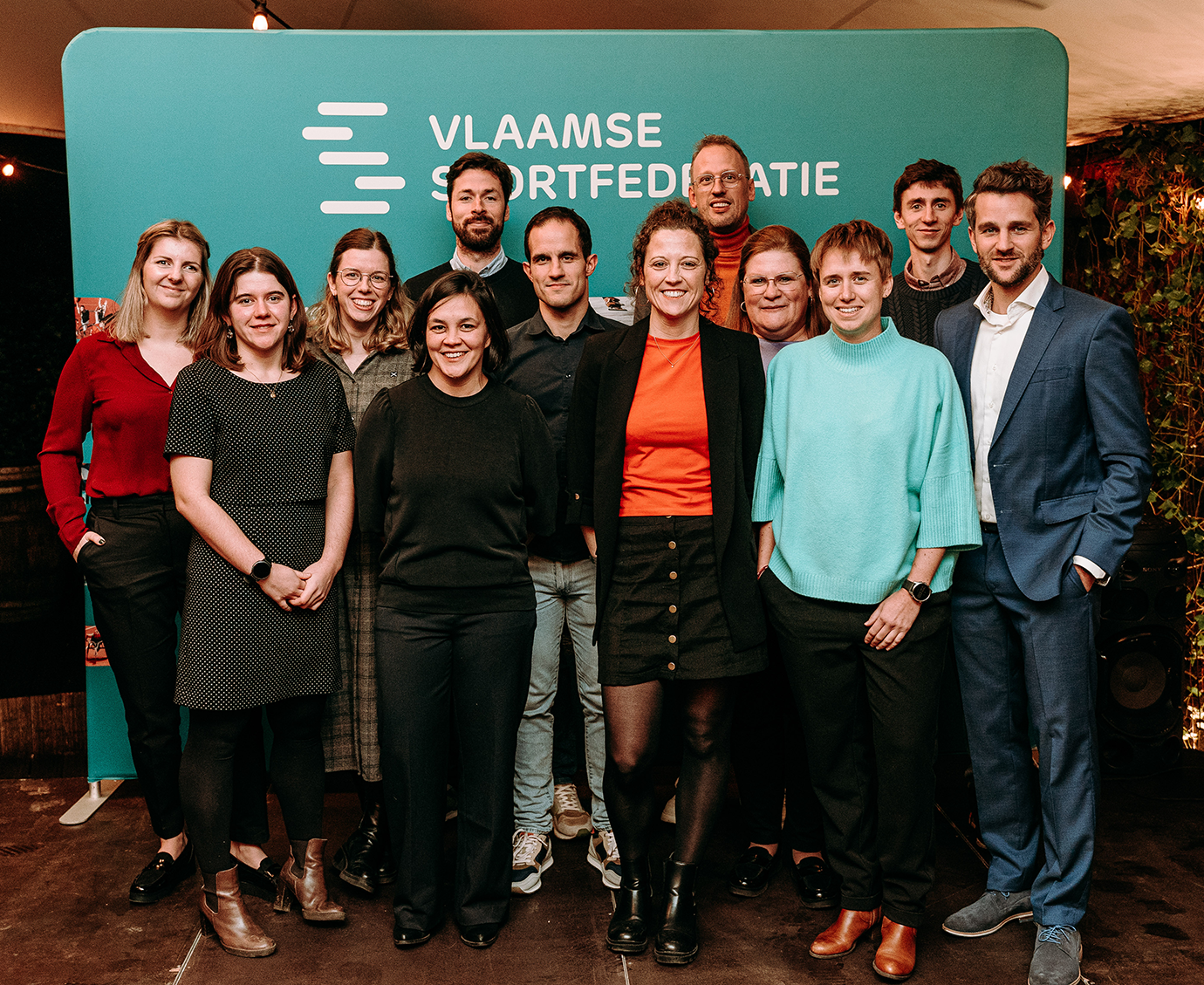 Groepsfoto Vlaamse Sportfederatie