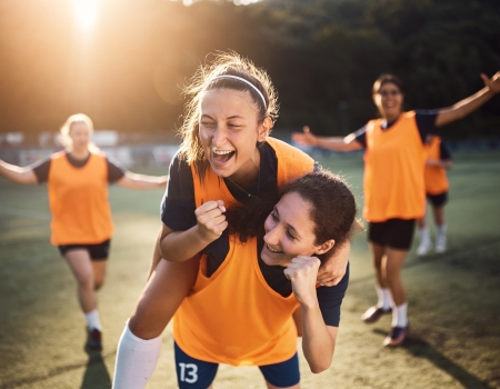 vrouwenteam voetbal